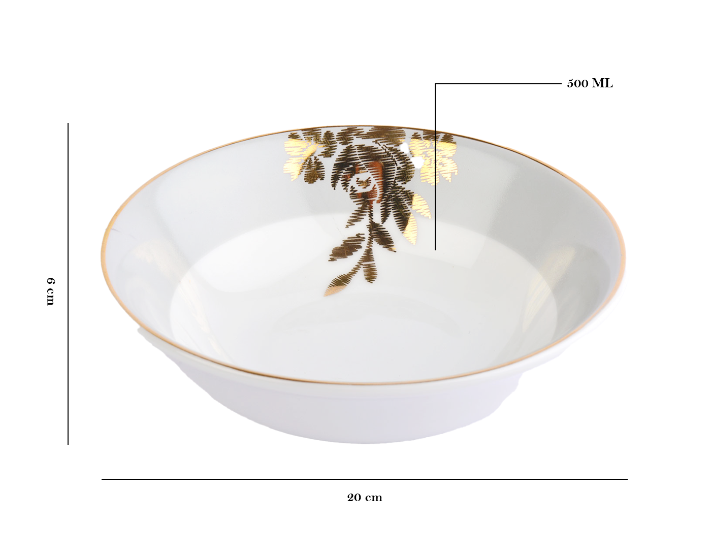 Azure Golden Whisper – 21 Piece Gold Dinner Set
