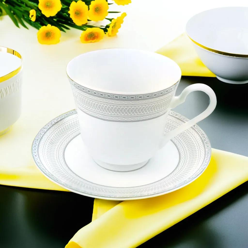 Azure Regal Weave – 12-Piece Tea Set