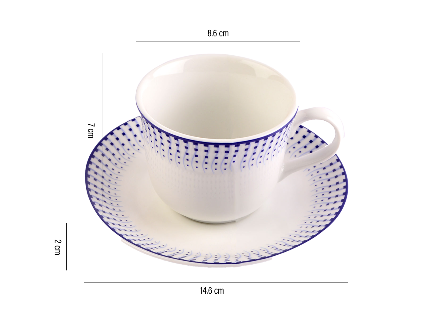 Azure Indigo Whisper – 12-Piece Tea Set
