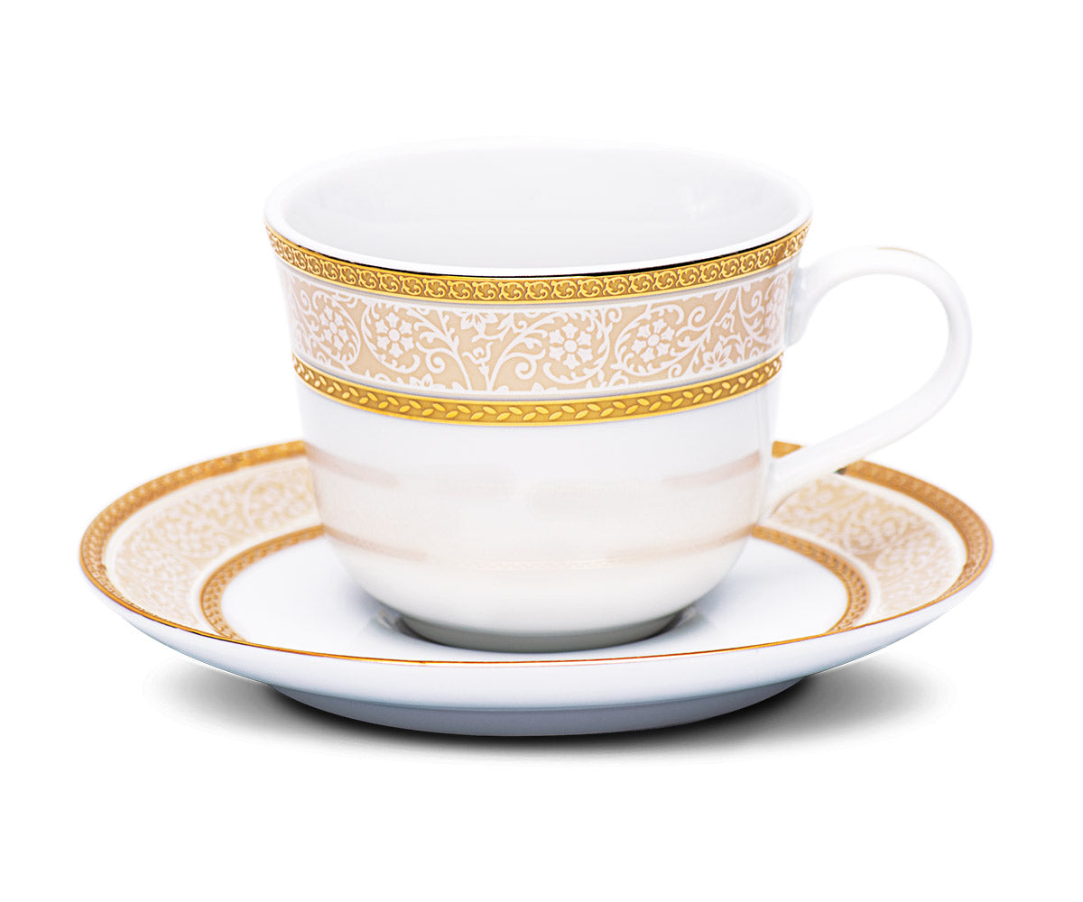 Azure Imperial Grace – 12 Piece Gold Lining Tea Set