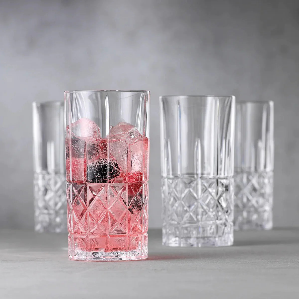 SPIEGELAU Elegance Long Drink Gift Set – 7-Piece Premium Crystal Glassware