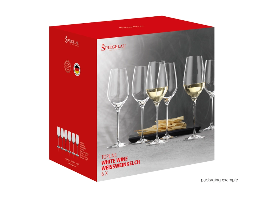 SPIEGELAU Topline White Wine Glasses – Set of 6