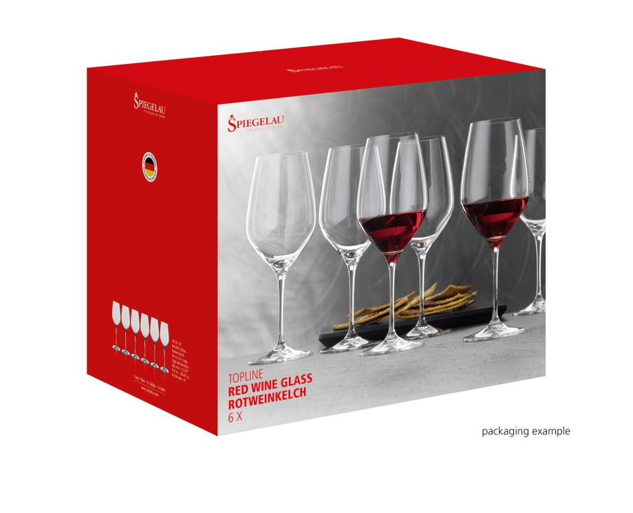 SPIEGELAU Topline Bordeaux Glasses – Set of 6