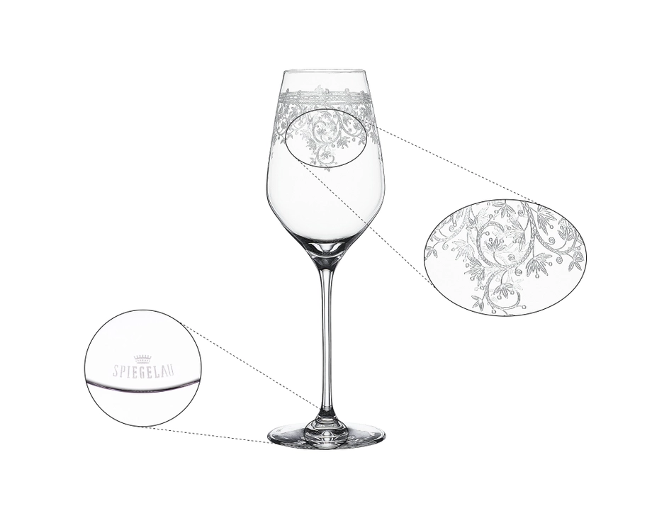 SPIEGELAU Arabesque White Wine Glass – Set of 2
