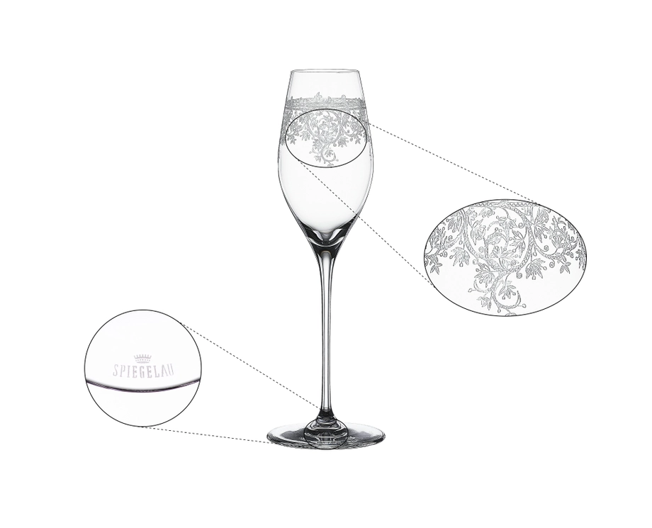 SPIEGELAU Arabesque Champagne Glass – Set of 2