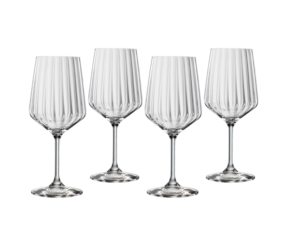 Spiegelau Lifestyle Red Wine Glasses (630ml, Set of 4) - Crystal Glass - Made in Germany