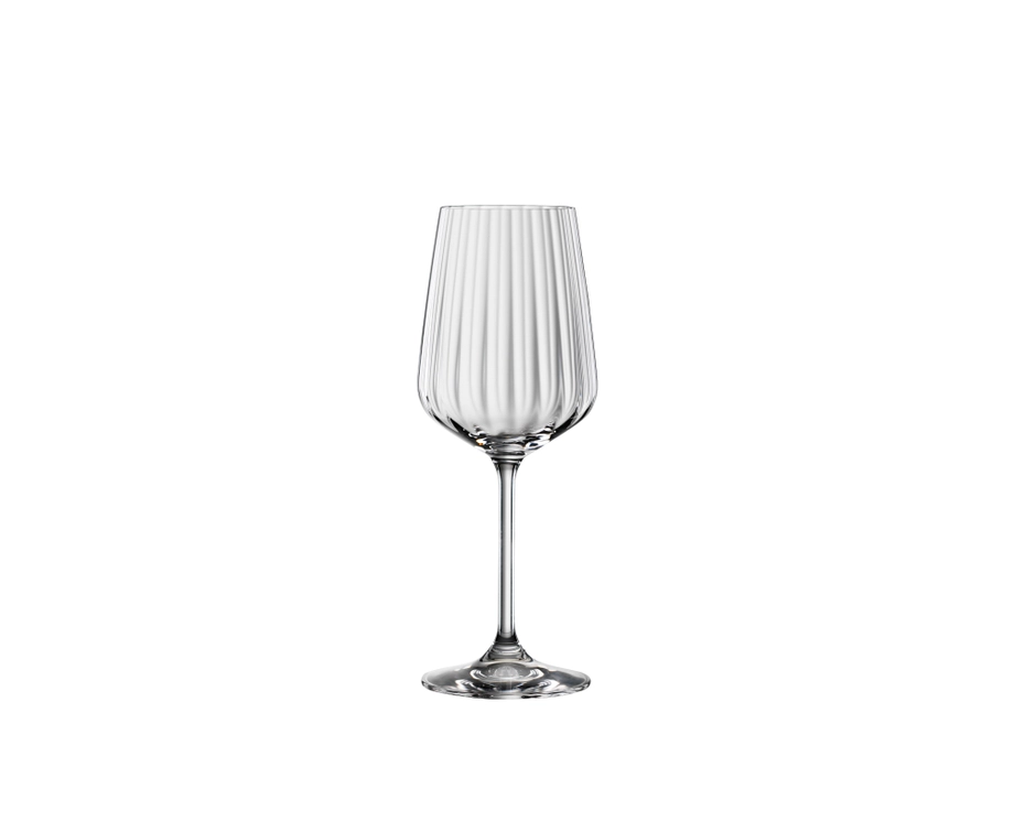 Spiegelau Lifestyle White Wine Glasses (440ml, Set of 4) - Crystal Glass - Made in Germany
