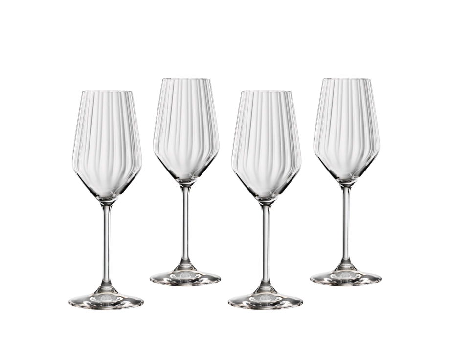 Spiegelau Lifestyle Champagne Glasses (310ml, Set of 4) - Crystal Glass - Made in Germany