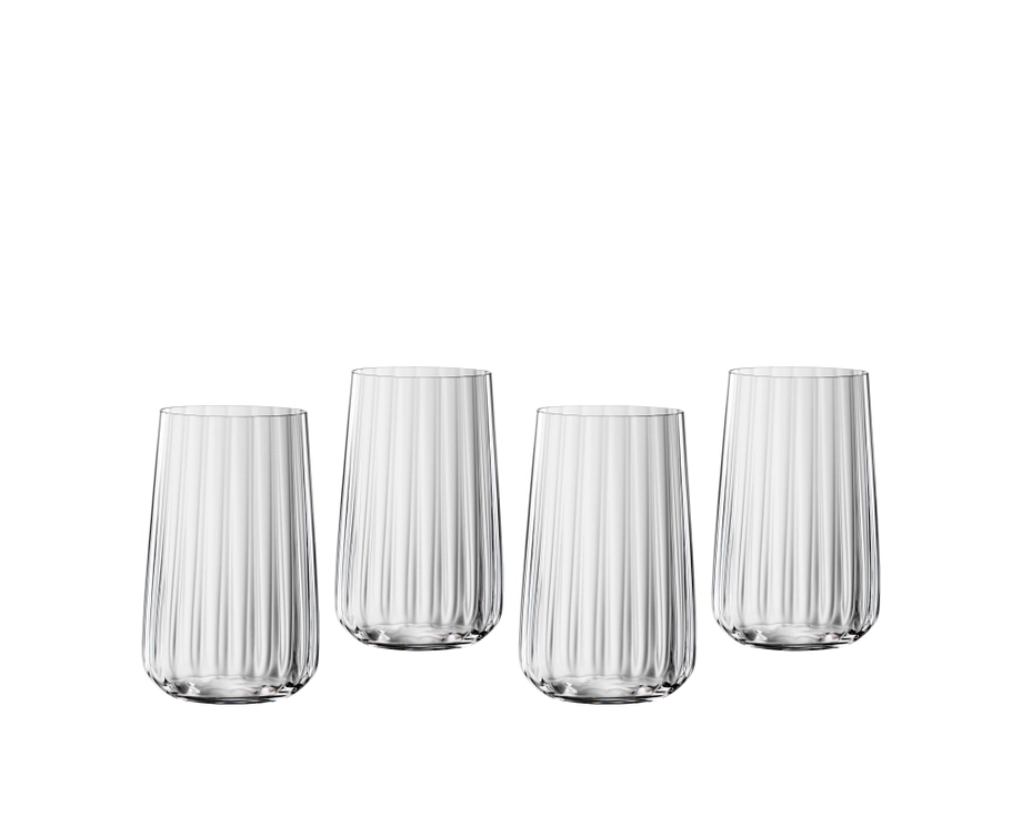 SPIEGELAU LifeStyle 4-Piece Long Drink Glass Set – Premium Crystal