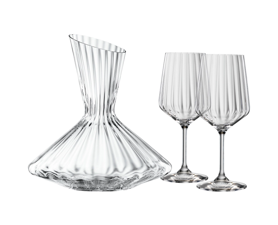 SPIEGELAU Lifestyle 3-Piece Decanter Set – Crystal Glass