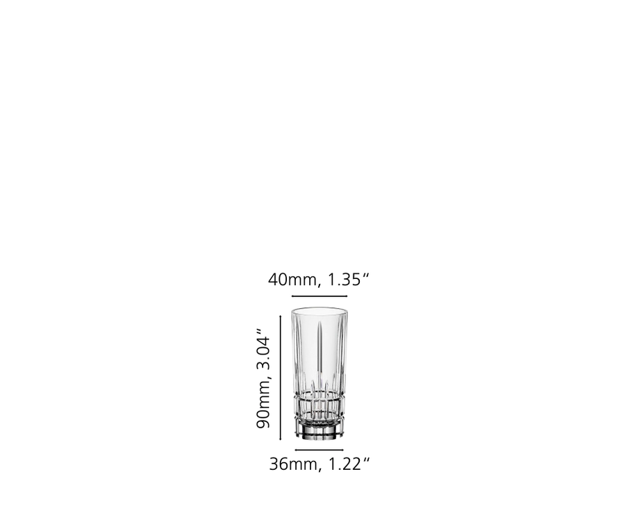 Spiegelau Perfect Shot Glass Set – 55ml, Set of 4
