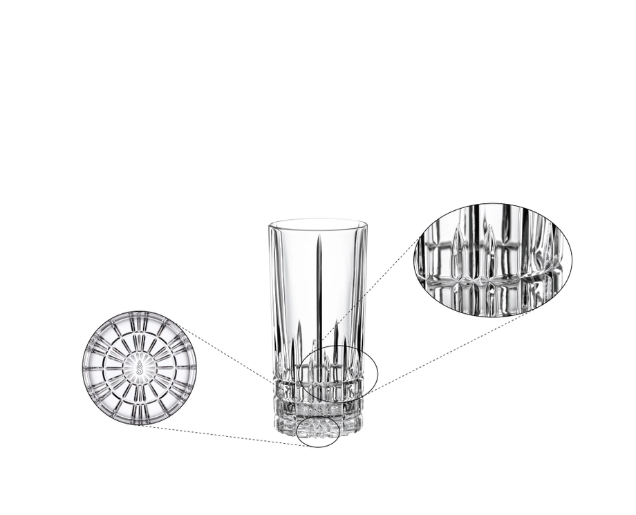 SPIEGELAU Perfect Serve Collection Long Drink Glasses – Set of 4