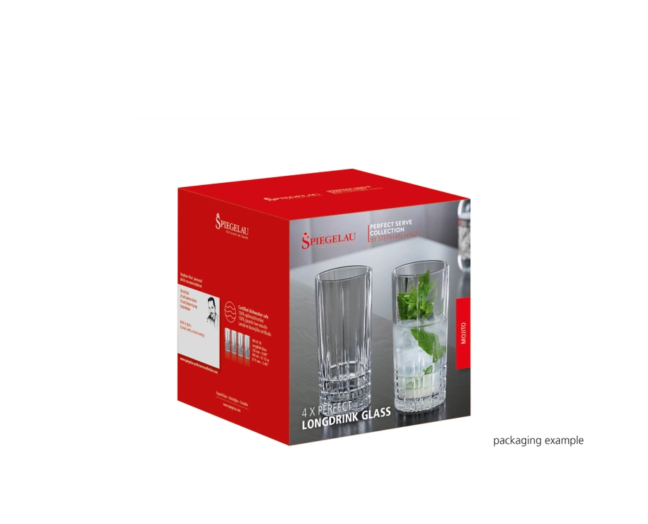 SPIEGELAU Perfect Serve Collection Long Drink Glasses – Set of 4