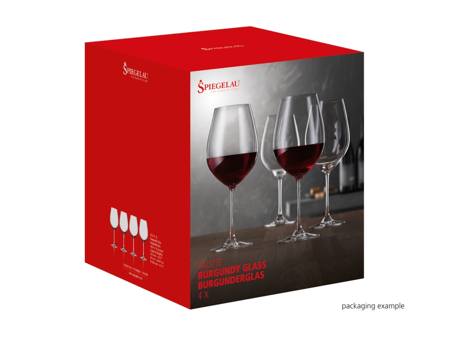 SPIEGELAU Salute Burgundy Wine Glasses – Set of 4