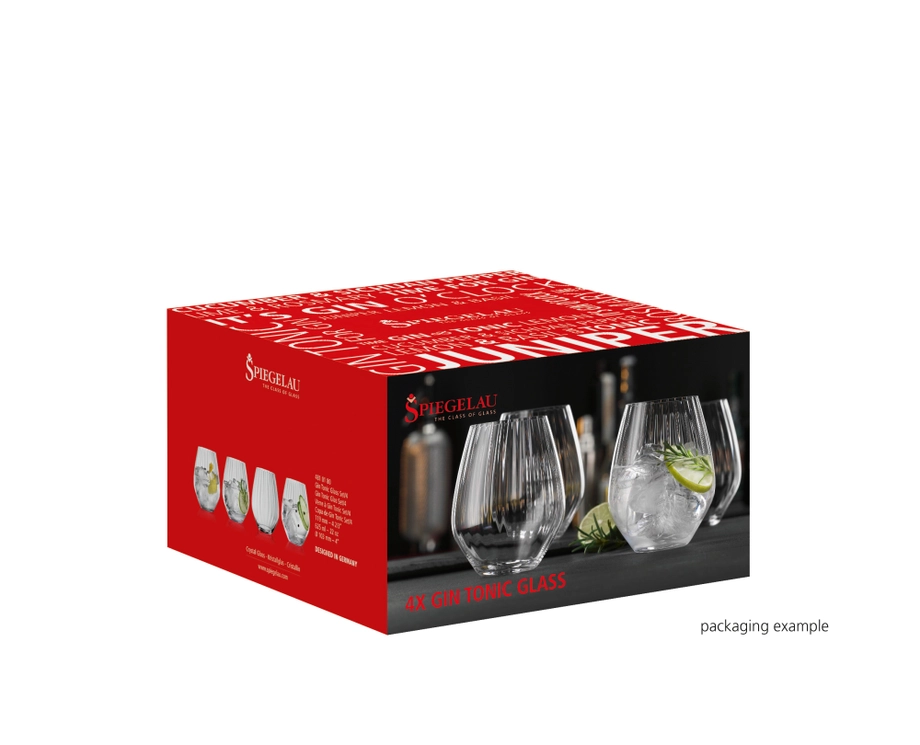 SPIEGELAU Specialty 4-Piece Gin & Tonic Glass Set – Premium Crystal