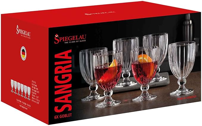 Sangria Lemonde Milano Glass Set by Spiegelau – 305ml, Set of 6