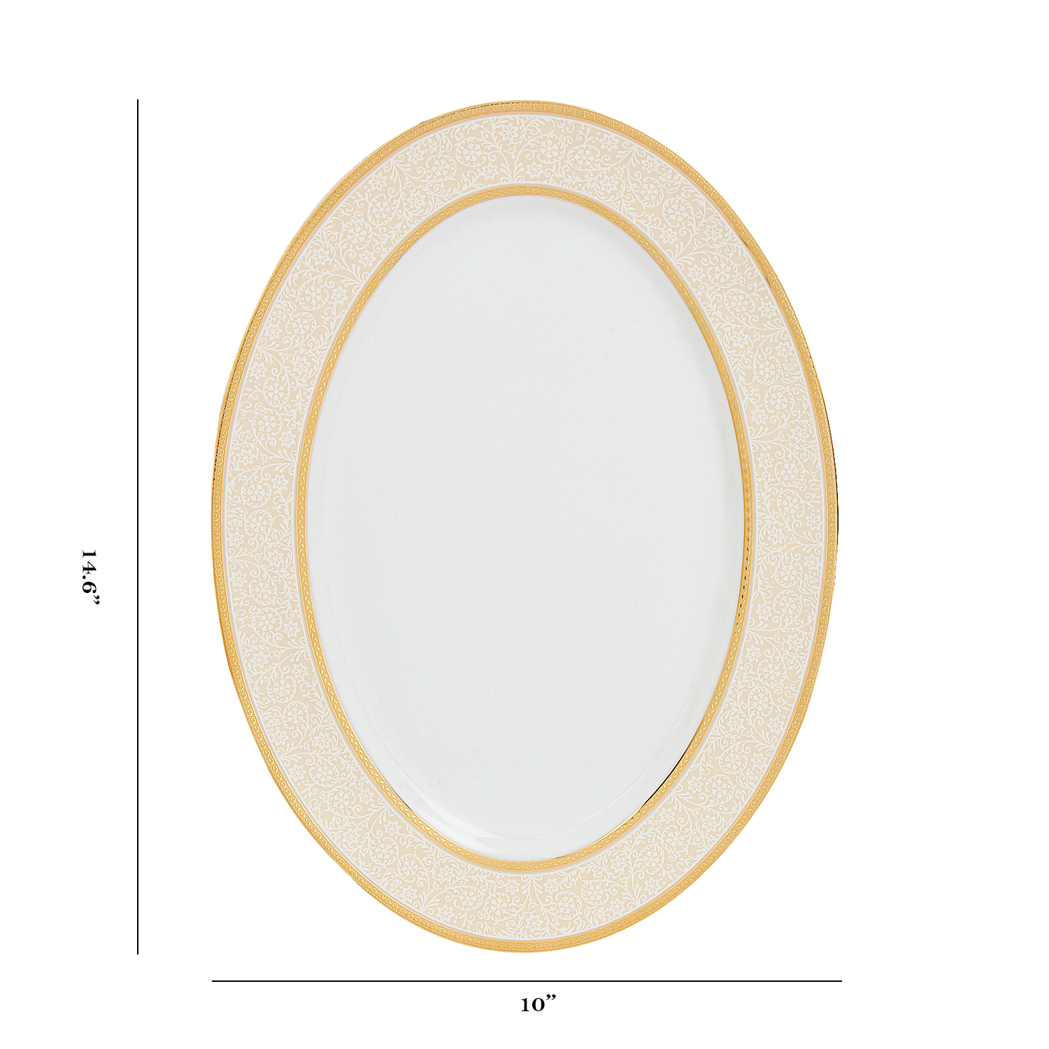Azure Imperial Grace – 21 Piece Gold Dinner Set