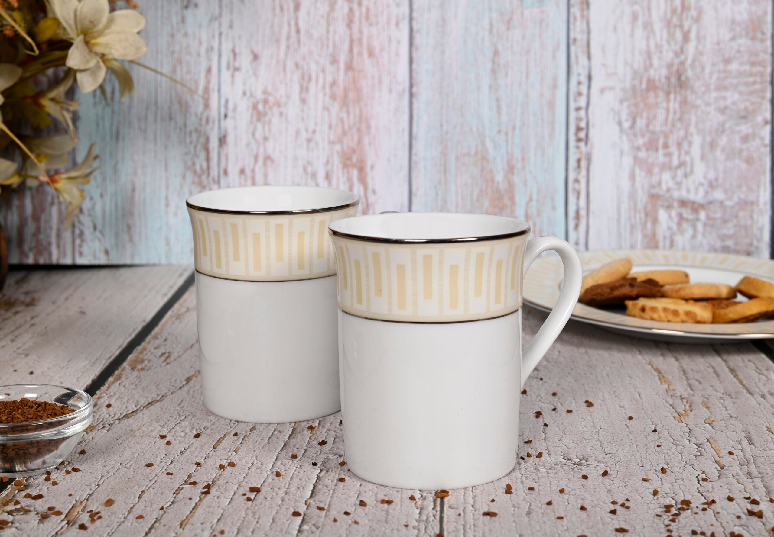 Azure by Dankotuwa Balad – Set of 2 Gold Lining Mug Set