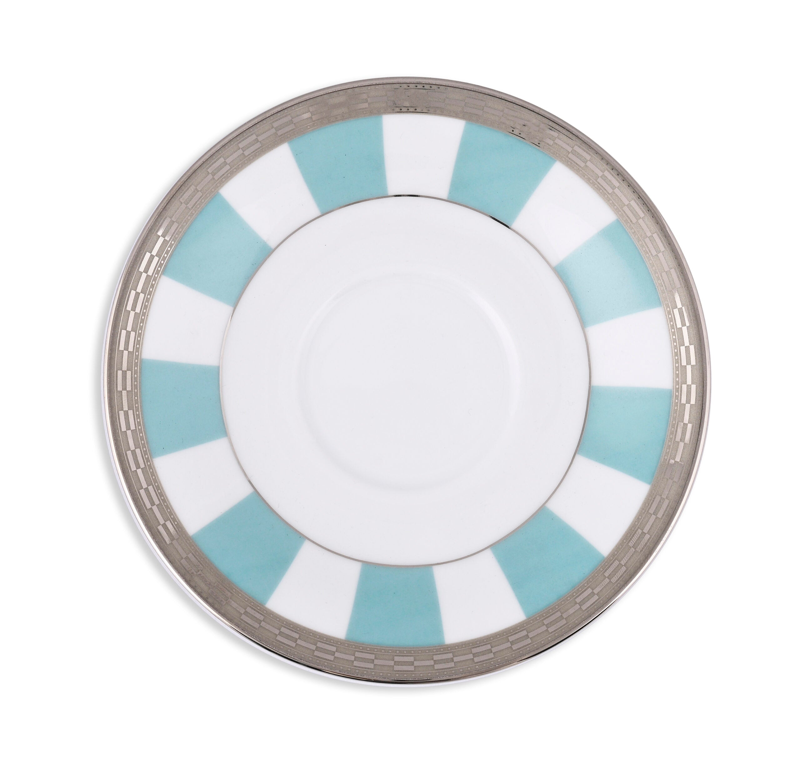 Teal Matiz Green 21-Piece Premium Porcelain Dinner Set by Dankotuwa