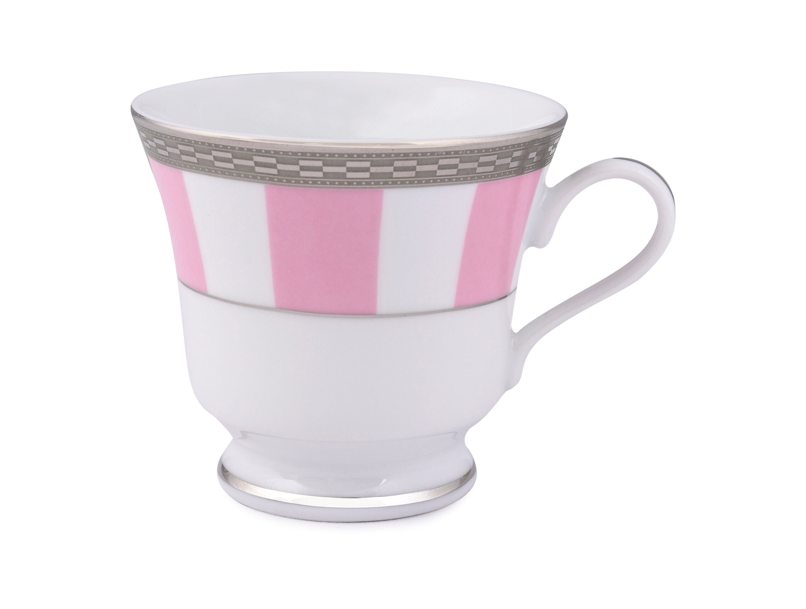 Azure By Dankotuwa Rose Matiz Baby Pink – 12 Piece Platinum Lining Tea Set