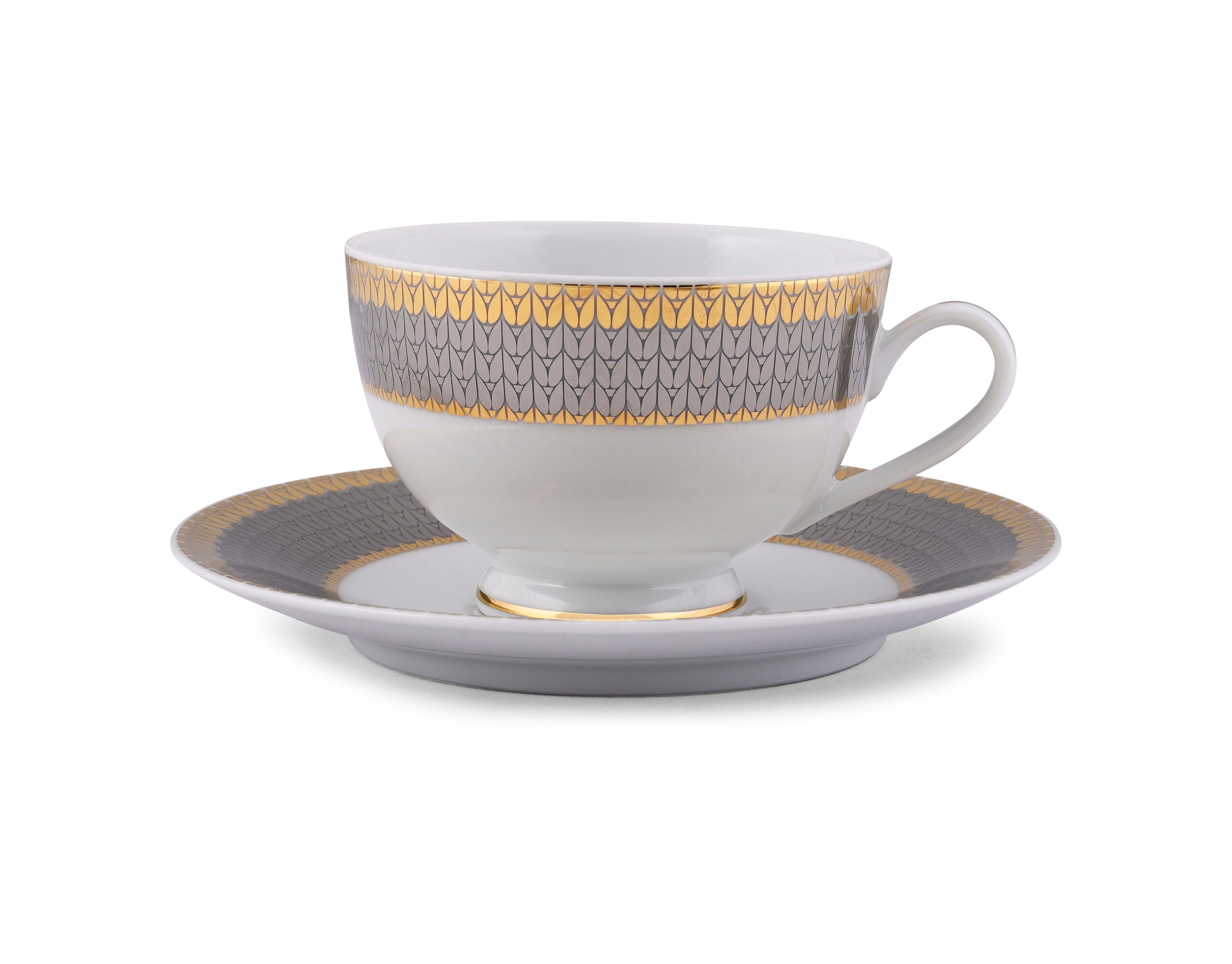Azure by Dankotuwa Welkin – 12 Piece Gold Lining Tea Set