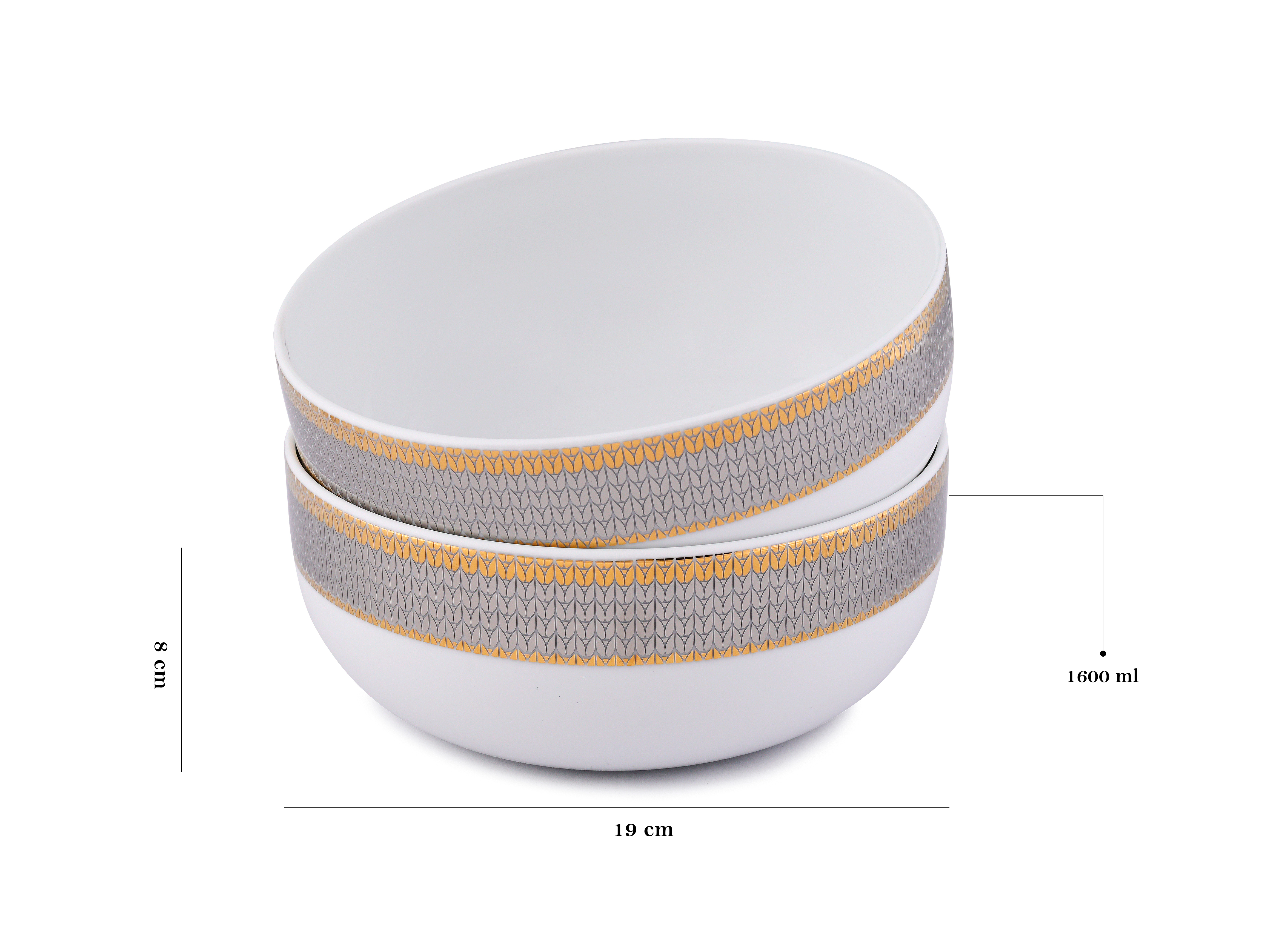 Azure By Dankotuwa Welkin 21-Piece Porcelain Dinner Set - Gold Lining