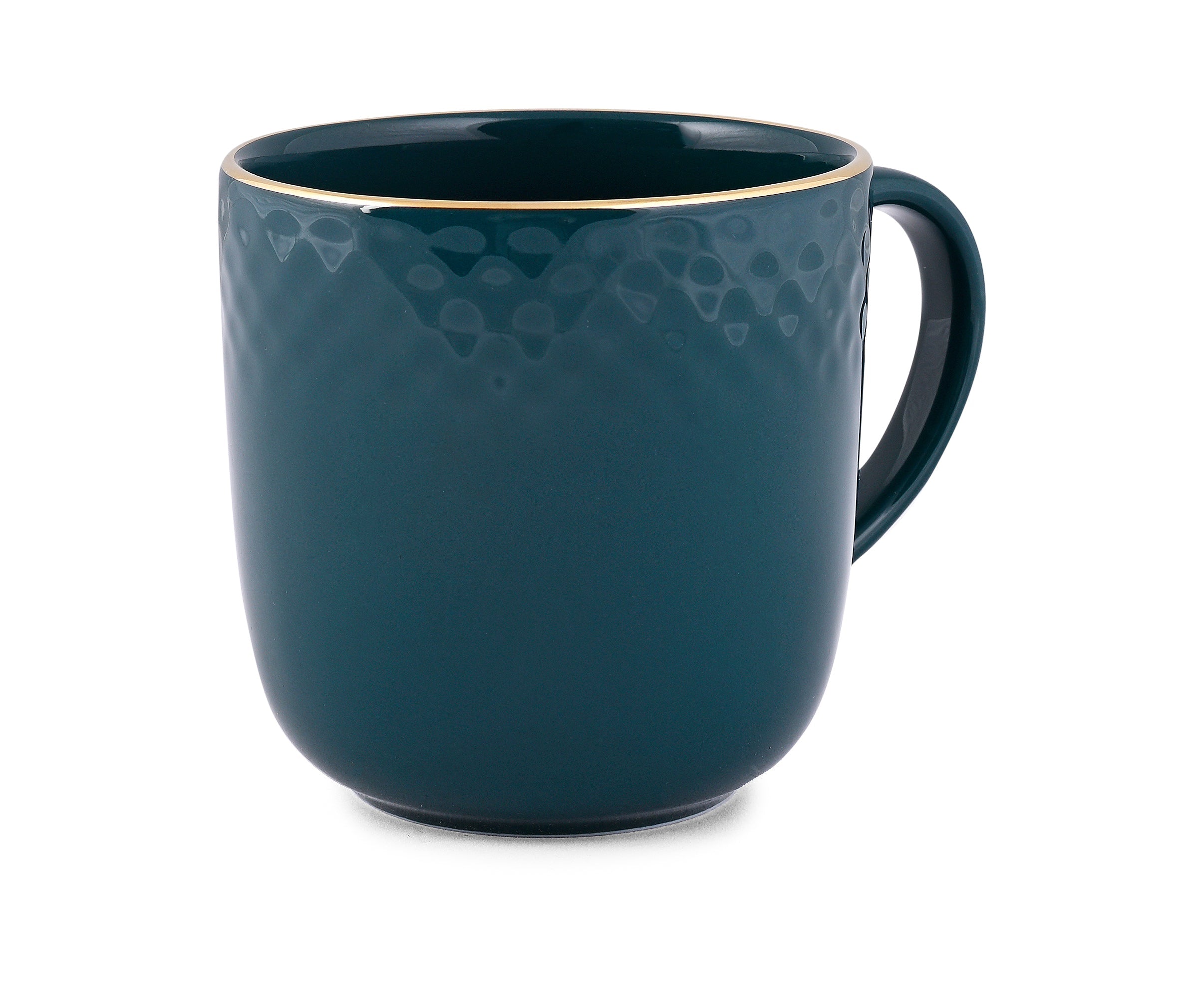 Azure by Dankotuwa Water Drop Dark Green – Set of 2 Gold Lining Mug Set