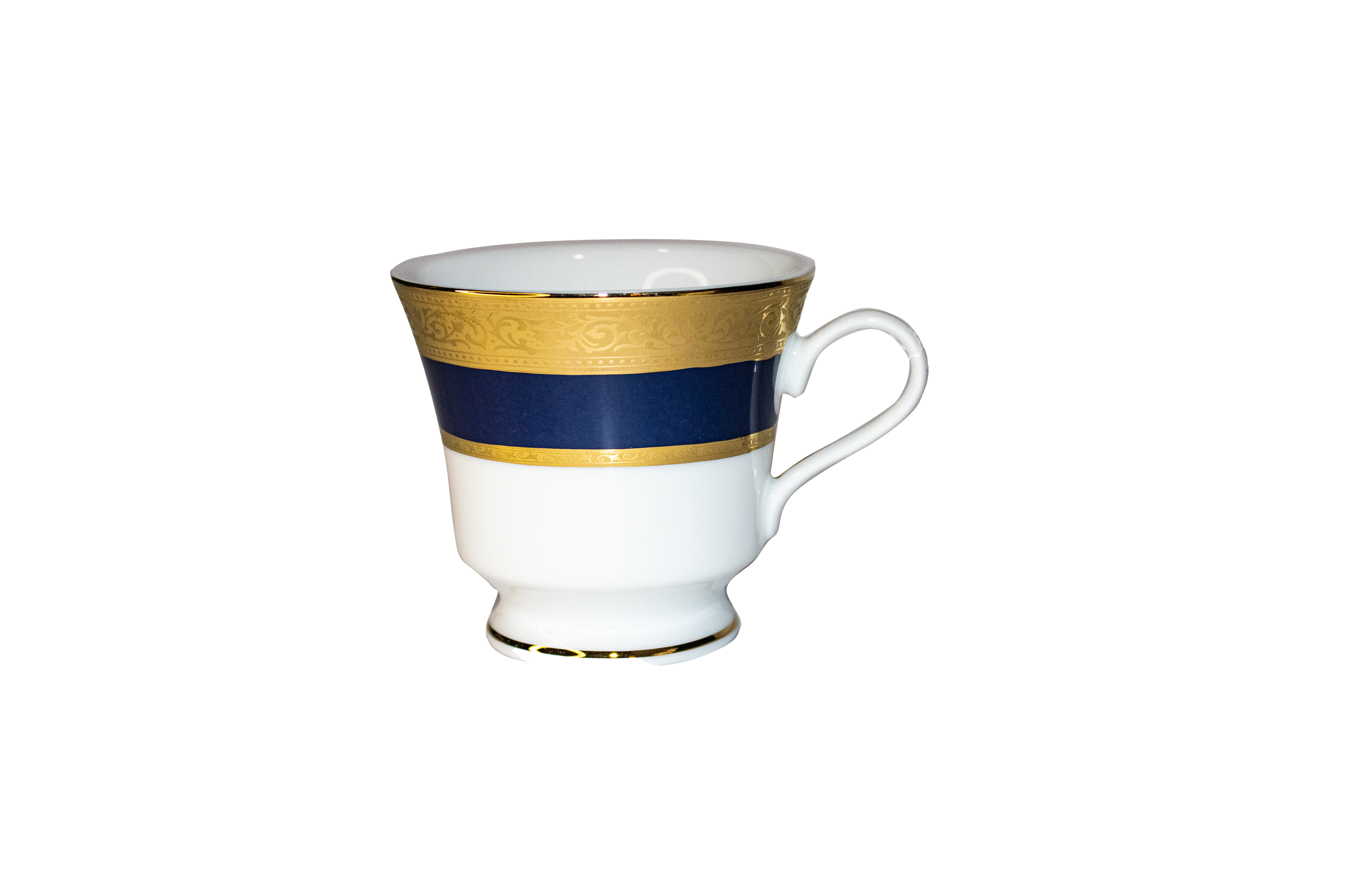 Azure by Dankotuwa Sapphire Laurel Blue – 12 Piece Gold Lining Tea Set