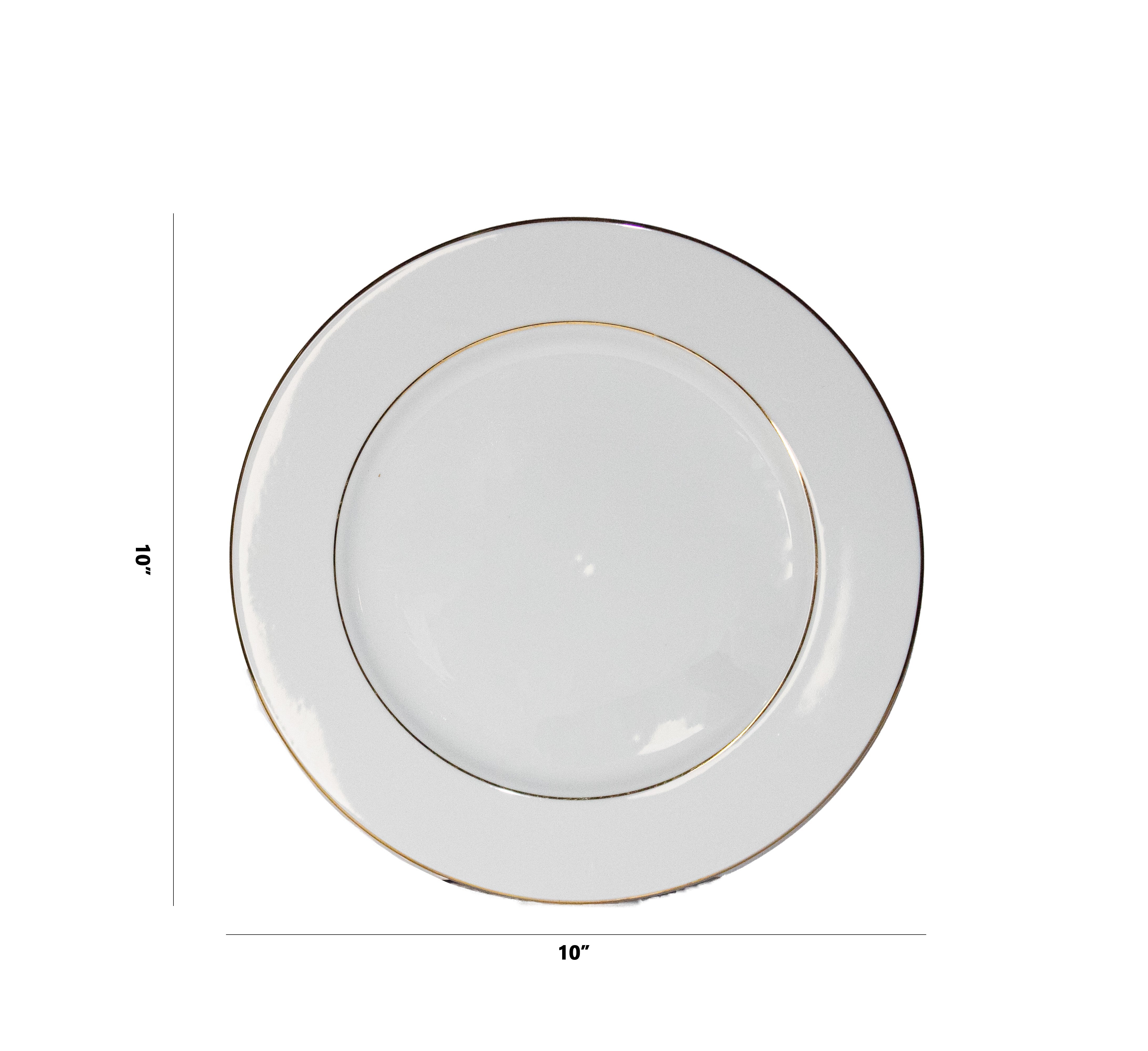Azure Opaline Gold – 21 Piece Gold Dinner Set