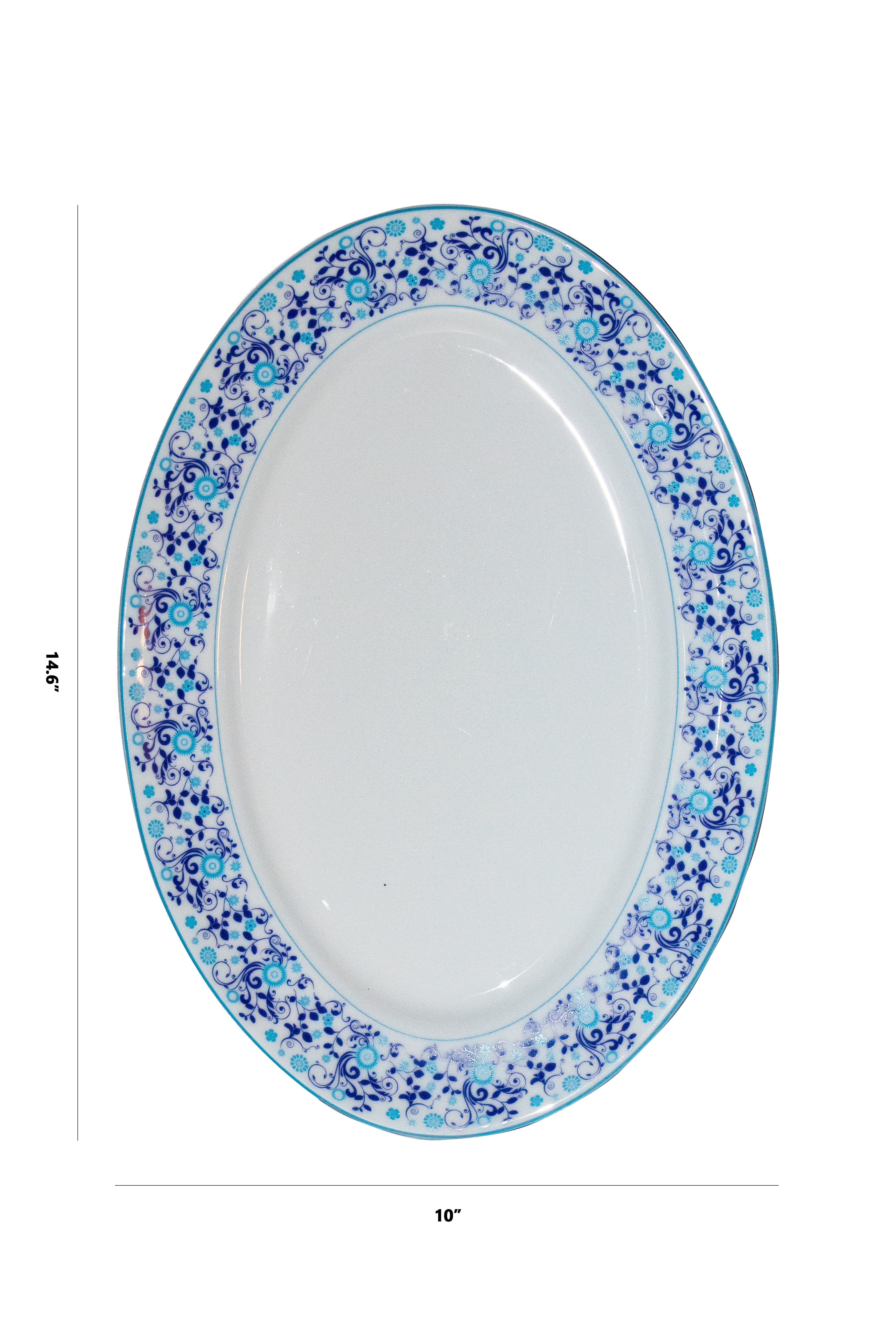 Azure Blue Mirage – 21 Piece Dinner Set