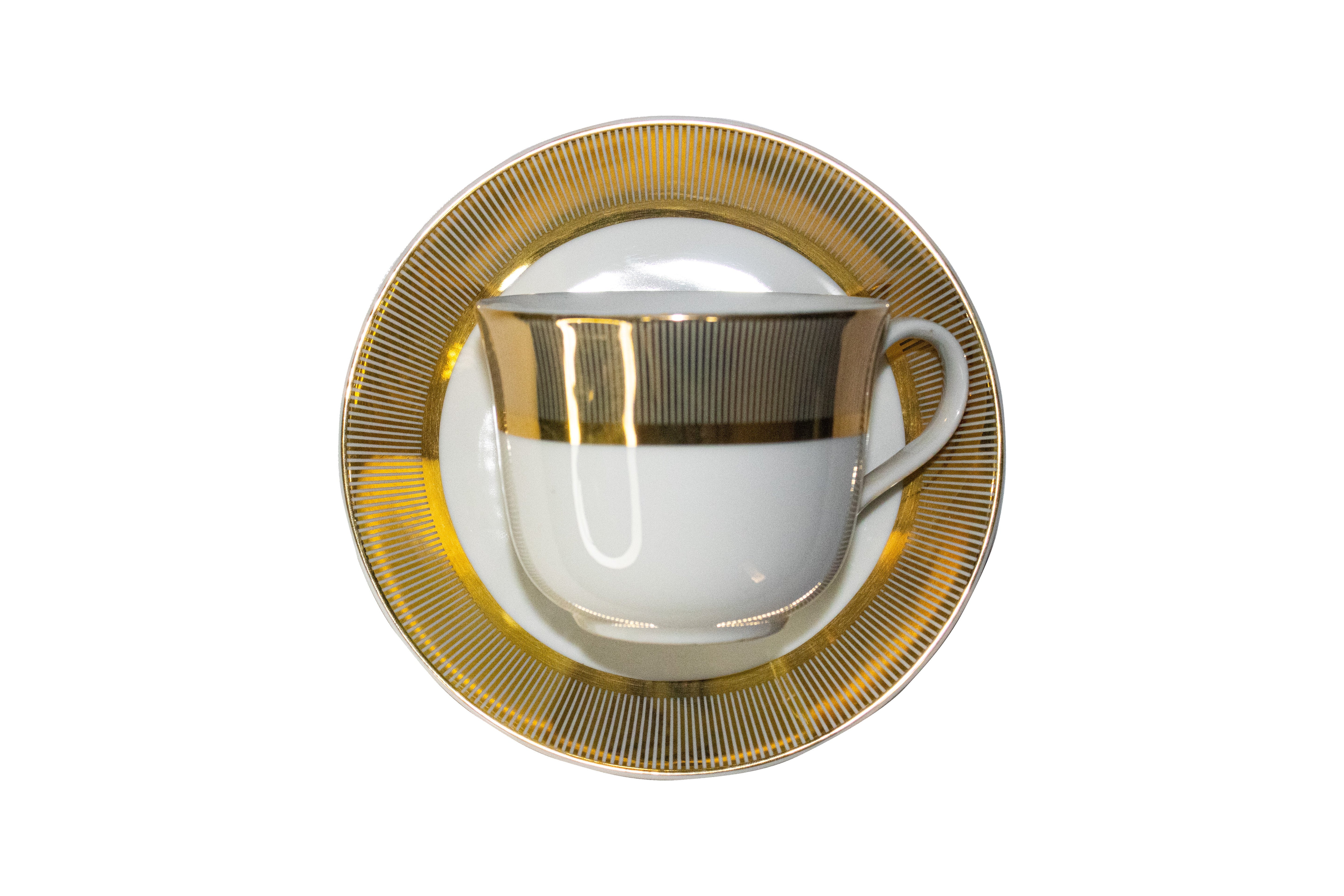 Azure Super Gold – 12 Piece Gold Lining Tea Set