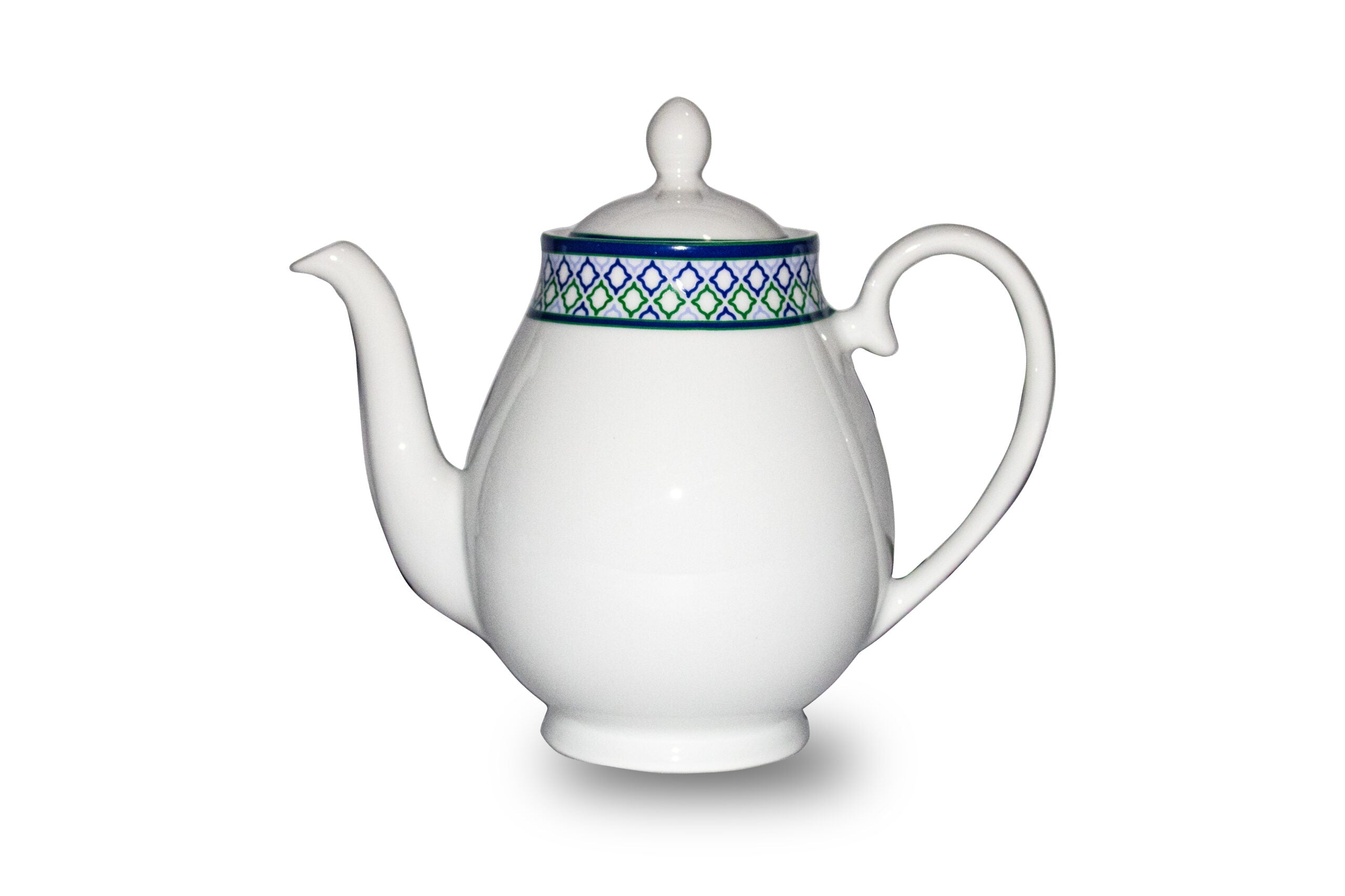 Azure Moroccan Trellis – 17 Piece Tea Set