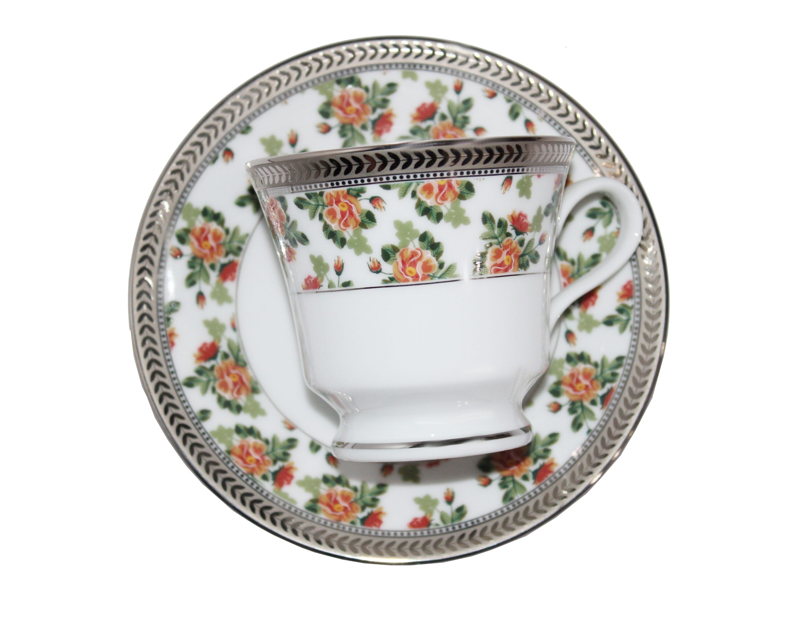 Azure by Dankotuwa Florescent – 12 Piece Platinum Lining Tea Set