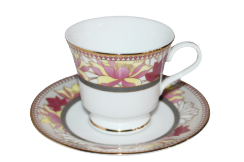 Azure by Dankotuwa Nymphaea – 12 Piece Gold Lining Tea Set