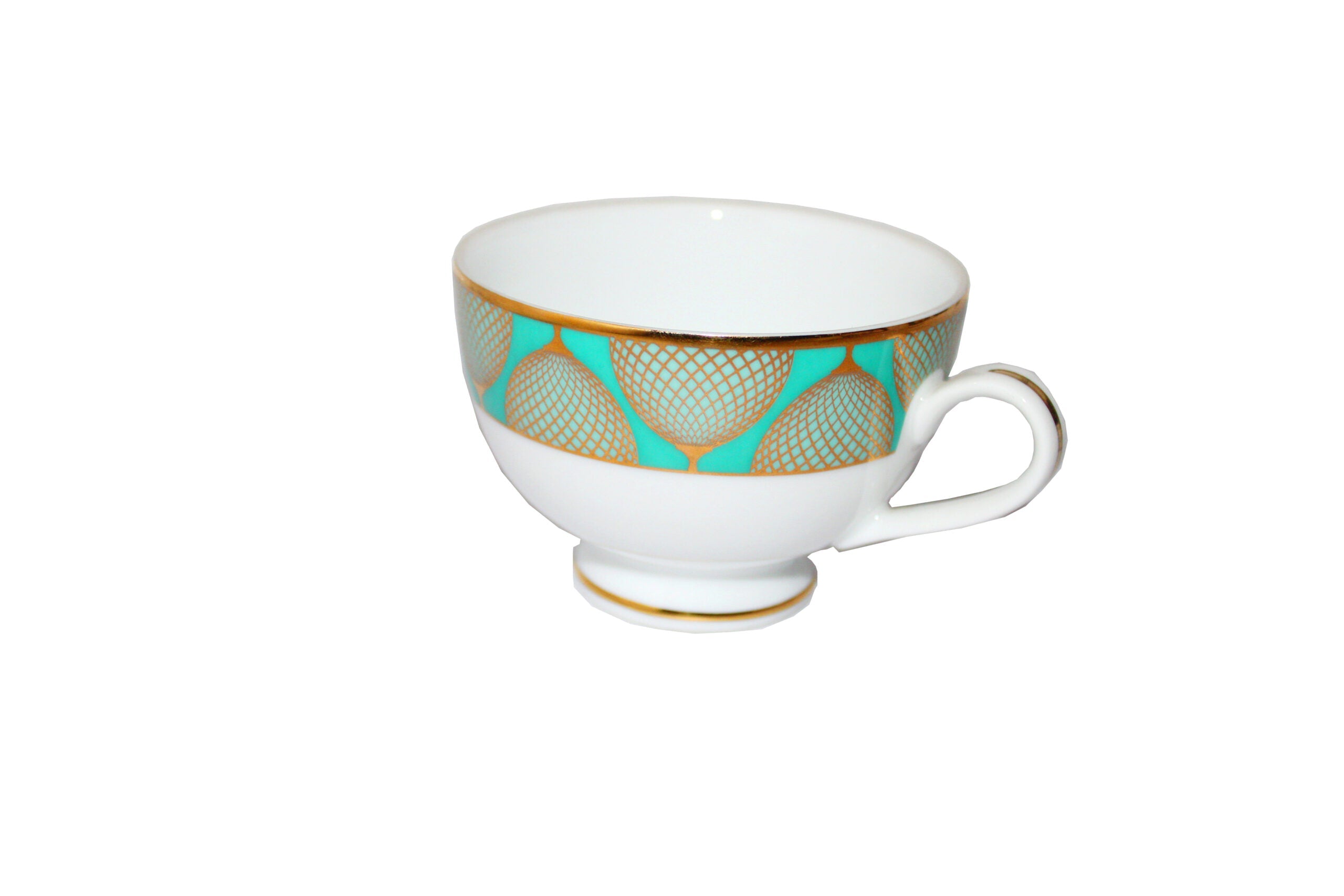 Azure by Dankotuwa Neon Tepal – 12 Piece Gold Lining Tea Set