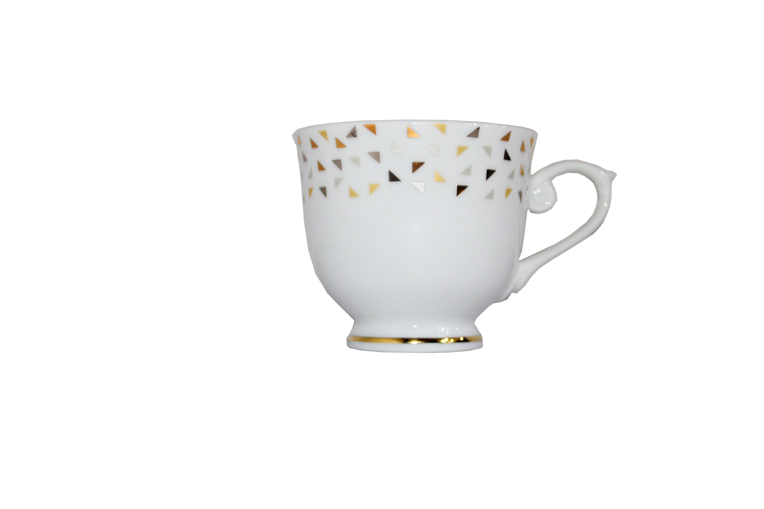 Azure by Dankotuwa Trangle Gold – 12 Piece Gold Lining Tea Set