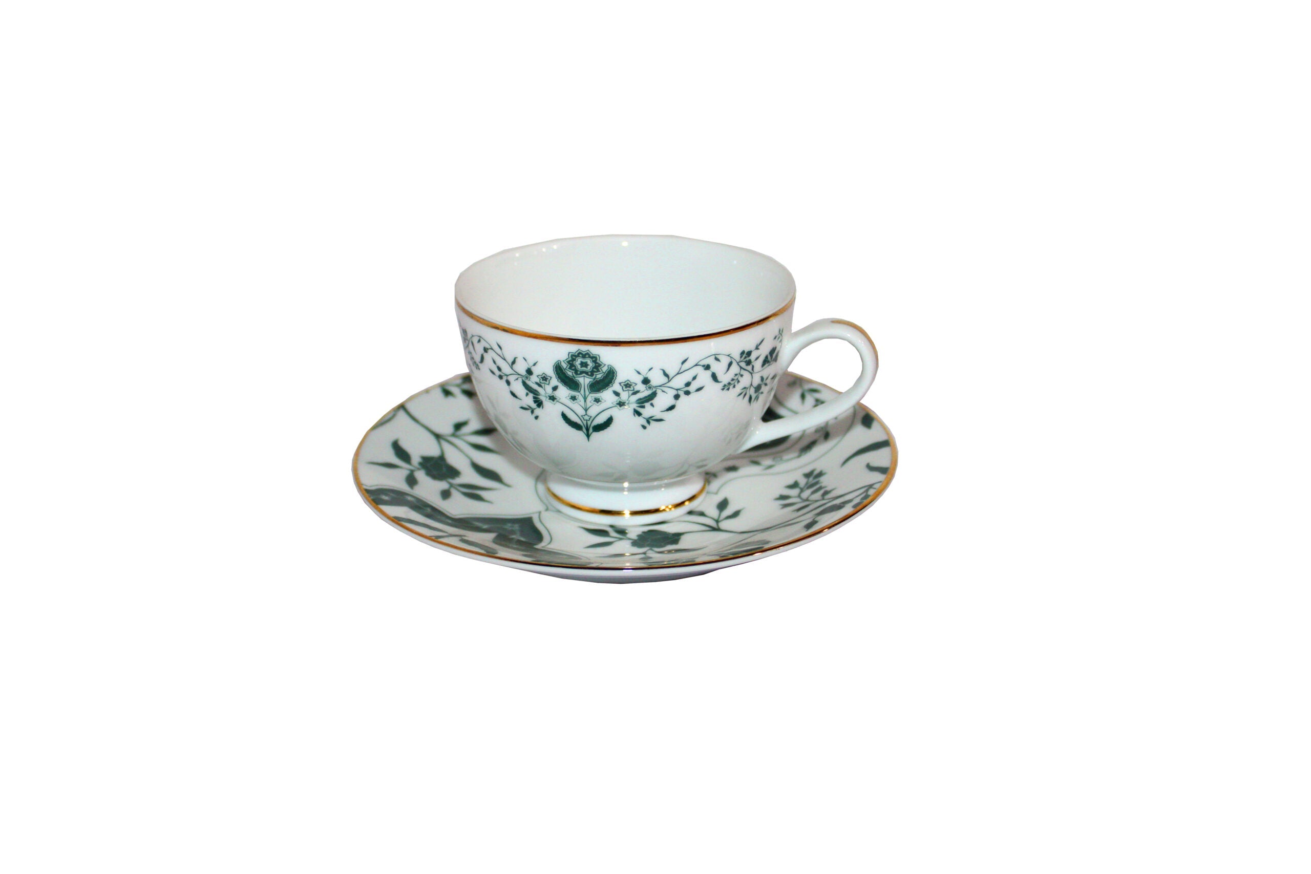 Azure by Dankotuwa Floeur – 12 Piece Gold Lining Tea Set