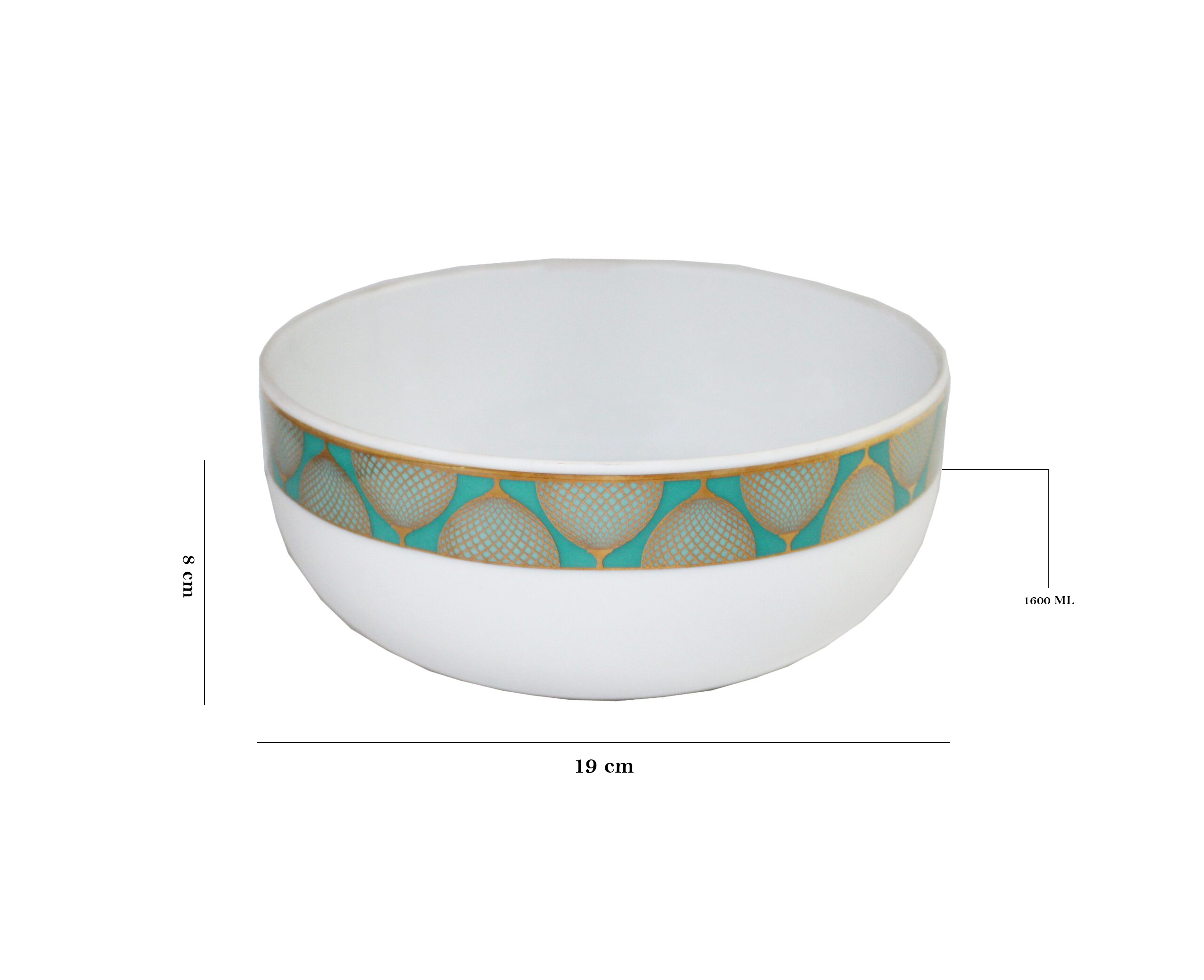 Azure By Dankotuwa Neon Tepal 21-Piece Porcelain Dinner Set - Gold Lining