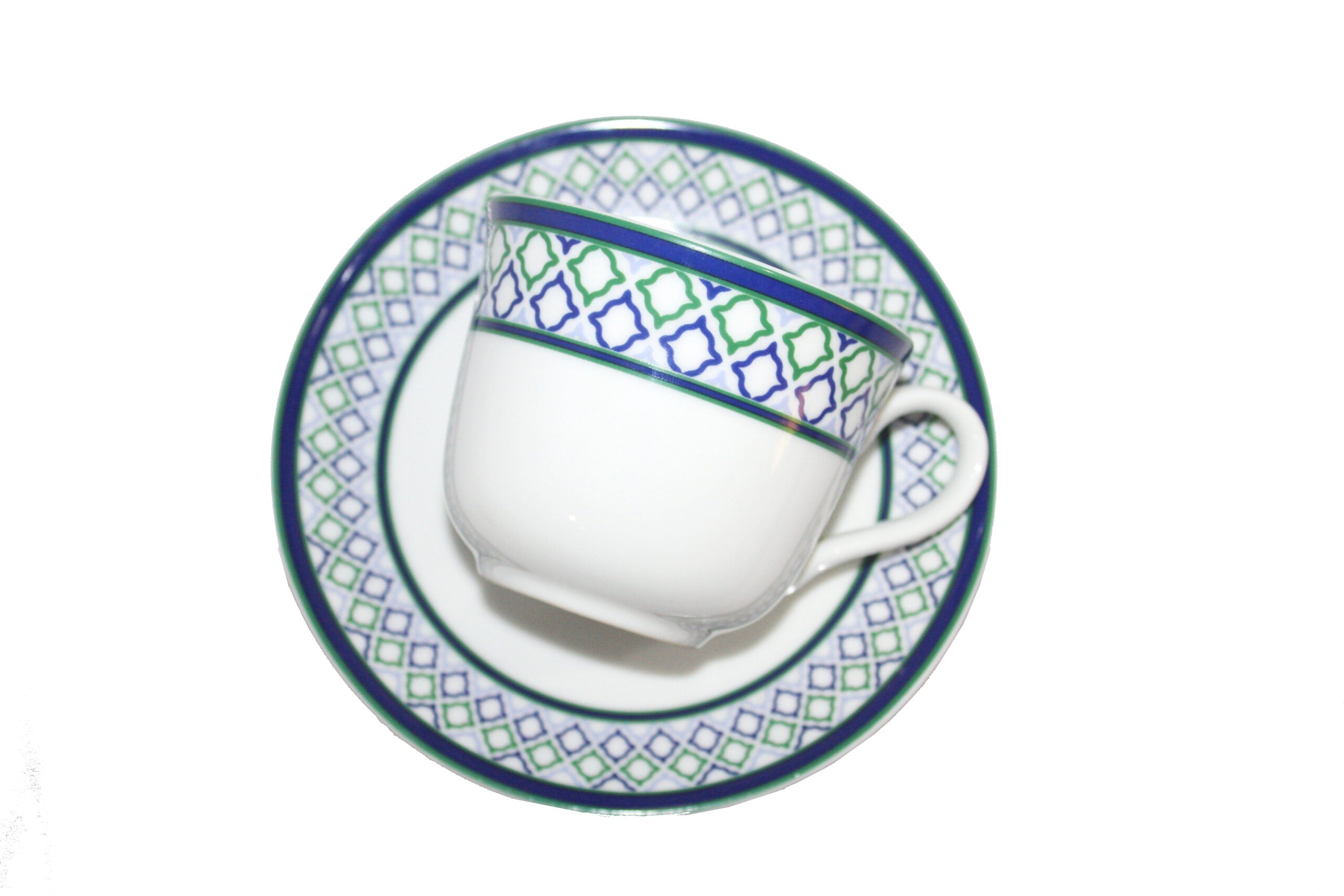 Azure Moroccan Trellis – 12-Piece Tea Set