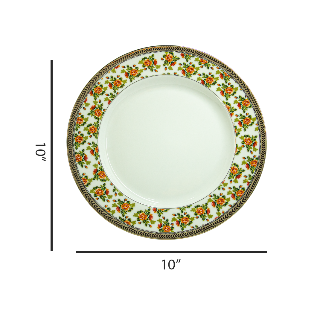 Azure By Dankotuwa Florescent 21-Piece Porcelain Dinner Set - Platinum Lining