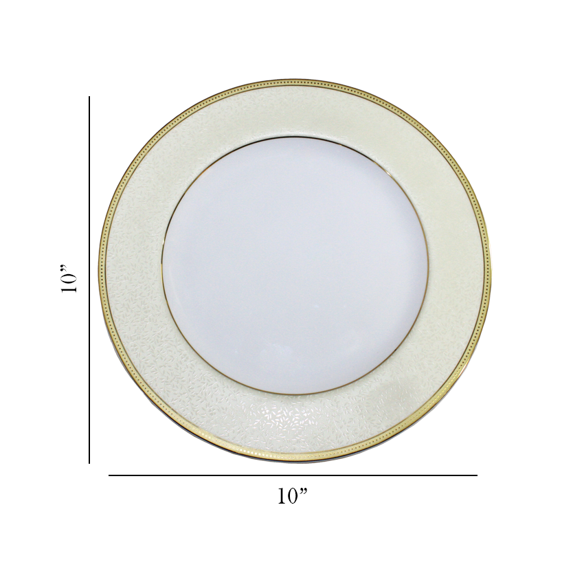 Azure By Dankotuwa Pandora Hot 21-Piece Porcelain Dinner Set - Gold Lining