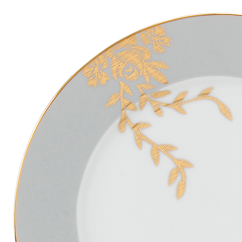 Azure Golden Whisper – 21 Piece Gold Dinner Set