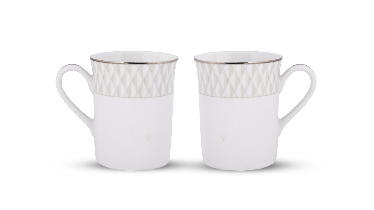 Azure by Dankotuwa Asuka – Set of 2 Platinum Lining Mug Set