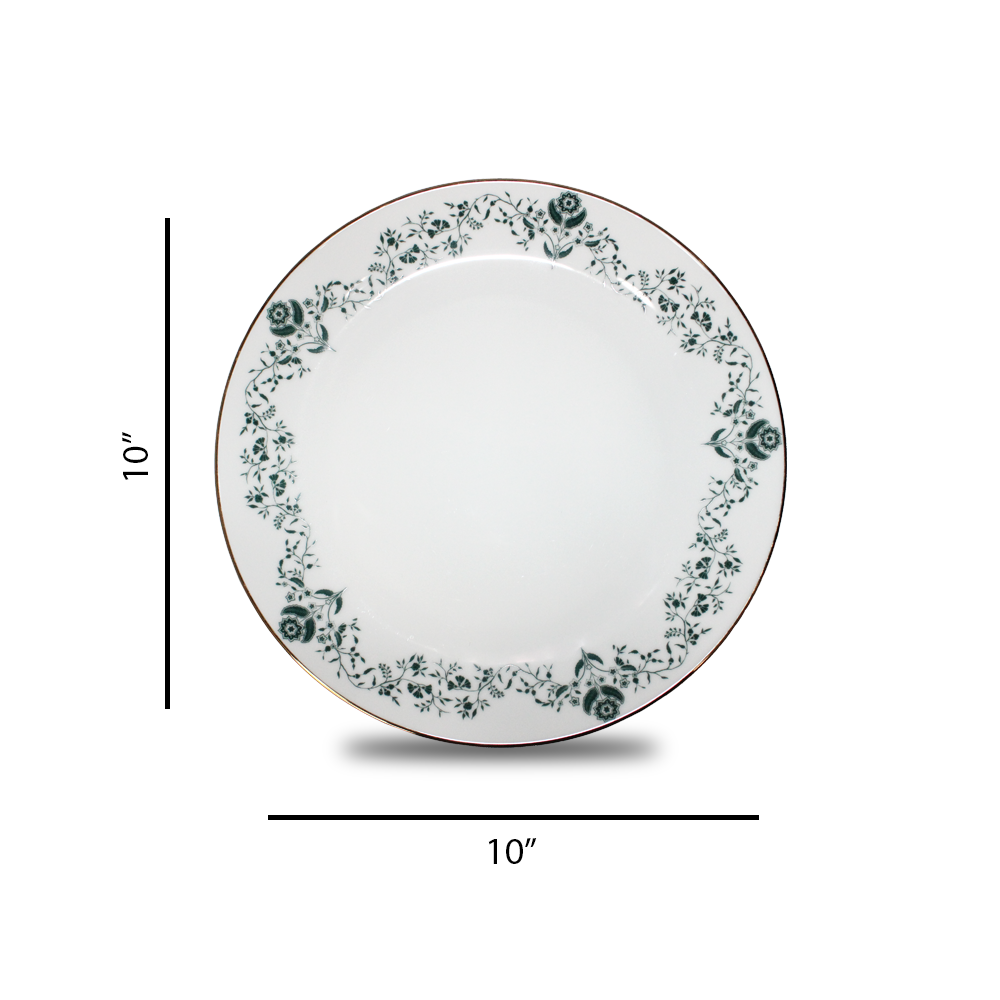 Azure By Dankotuwa Floeur 21-Piece Porcelain Dinner Set - Gold Lining