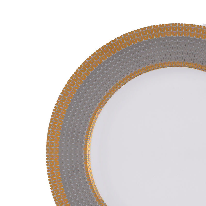 Azure By Dankotuwa Welkin 21-Piece Porcelain Dinner Set - Gold Lining