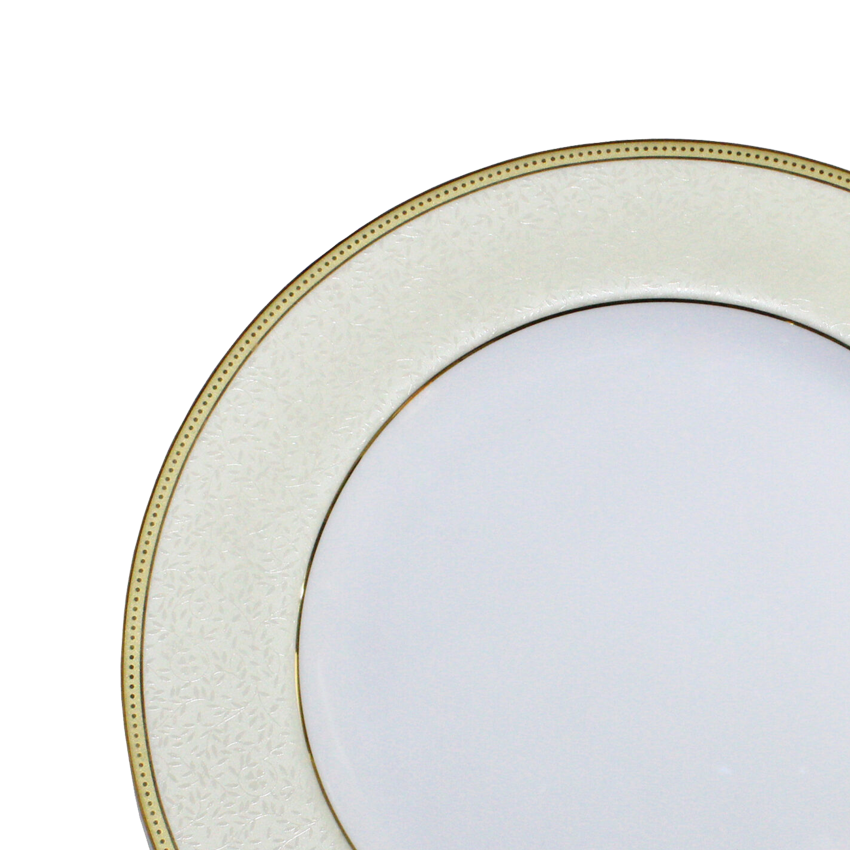Azure By Dankotuwa Pandora Hot 21-Piece Porcelain Dinner Set - Gold Lining