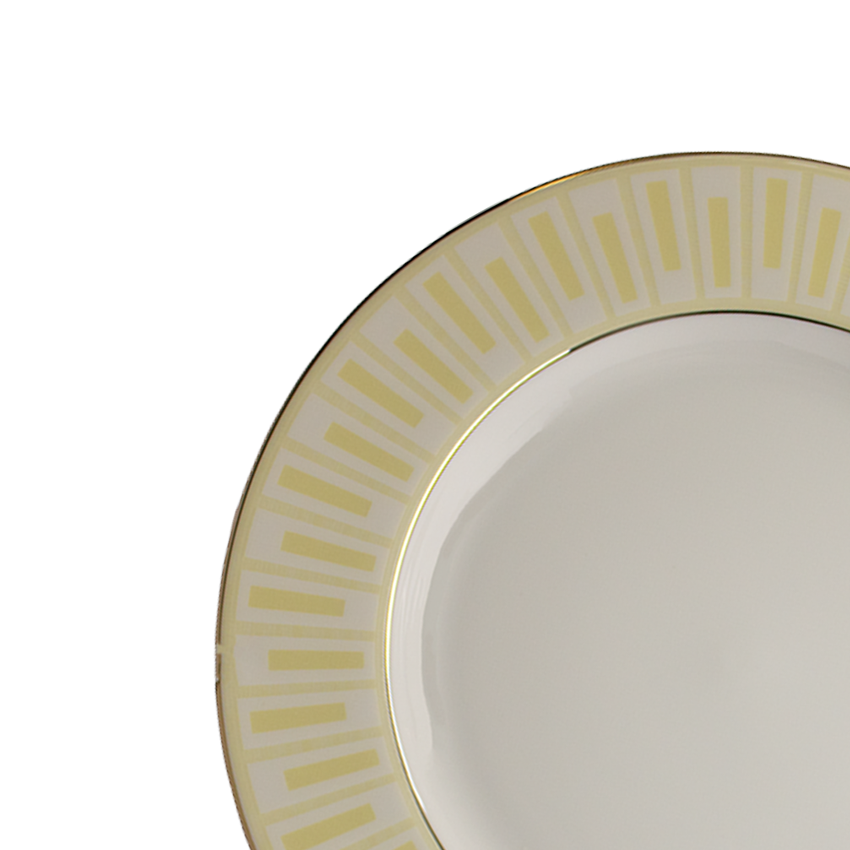 Azure By Dankotuwa Balad 21-Piece Porcelain Dinner Set - Gold Lining