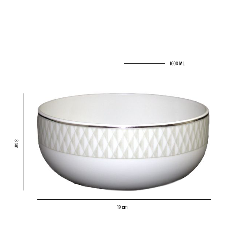 Azure By Dankotuwa Asuka 21-Piece Porcelain Dinner Set - Platinum Lining