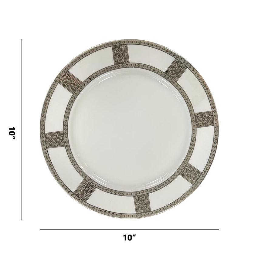 Azure Imperial Silver – 21 Piece Platinum Dinner Set