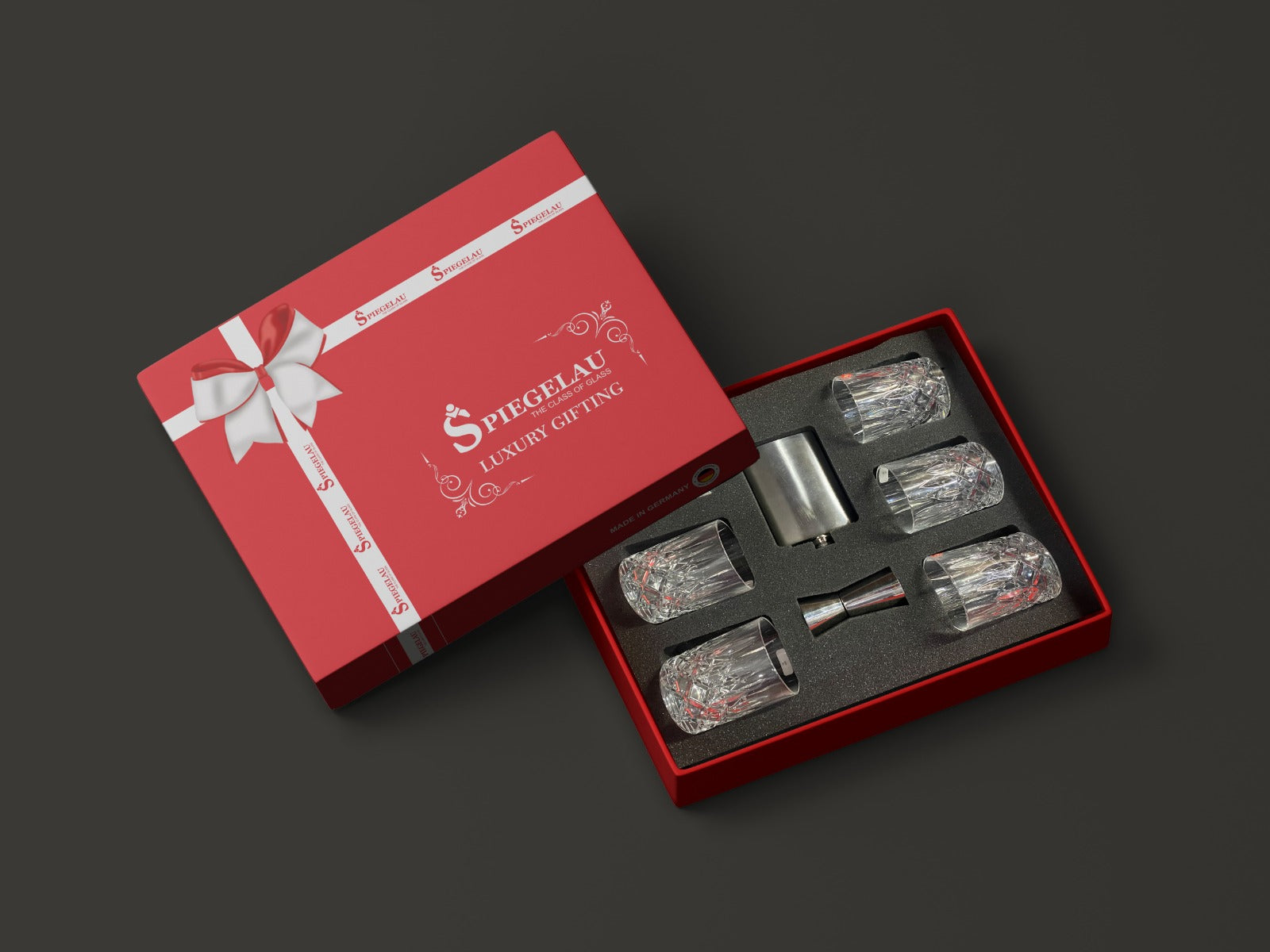 SPIEGELAU Capri Whisky Gift Set – 8-Piece Premium Crystal Glassware